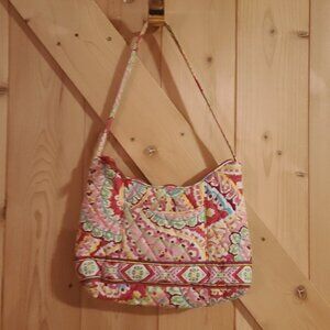 Vera Bradley CAPRI MELON Pink Paisley Hobo Shoulder Bag Purse Retired